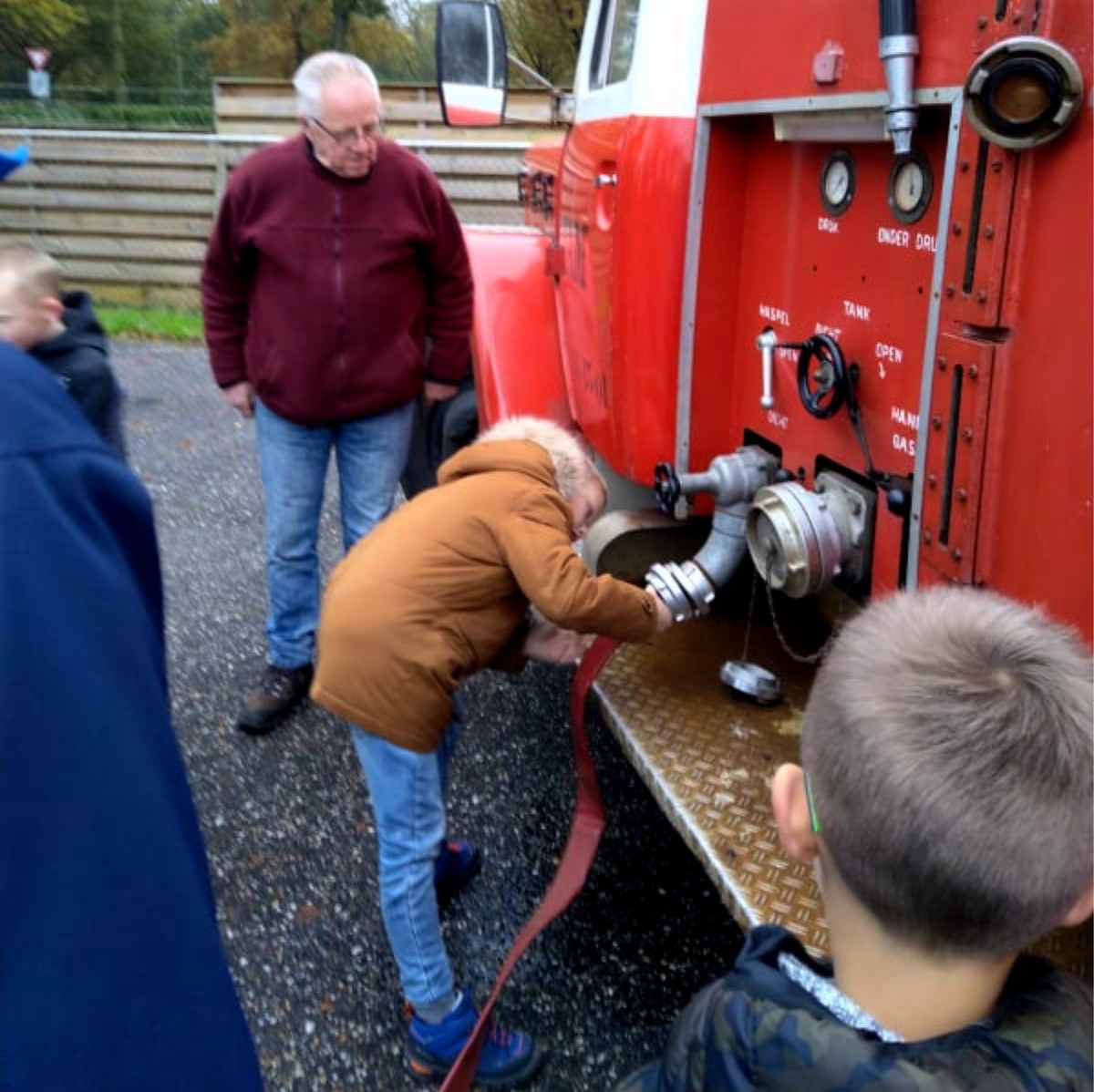 Kinderfeestje bij de Brandweer